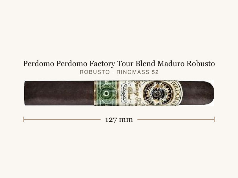 Perdomo Perdomo Factory Tour Blend Maduro Robusto, Maßangaben: Länge 127 mm, Ringmaß 52