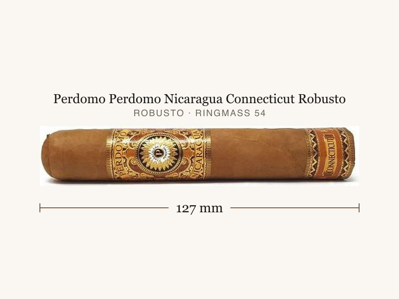 Perdomo Perdomo Nicaragua Connecticut Robusto, Maßangaben: Länge 127 mm, Ringmaß 54