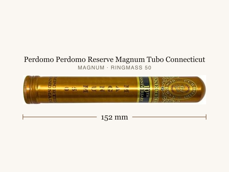 Perdomo Perdomo Reserve Magnum Tubo Connecticut, Maßangaben: Länge 152 mm, Ringmaß 50