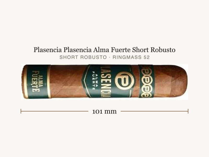 Plasencia Plasencia Alma Fuerte Short Robusto, Maßangaben: Länge 101 mm, Ringmaß 52