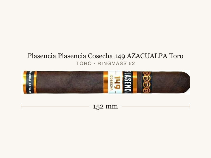 Plasencia Plasencia Cosecha 149 AZACUALPA Toro, Maßangaben: Länge 152 mm, Ringmaß 52