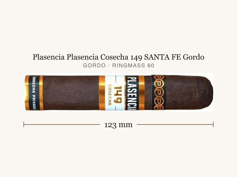 Plasencia Plasencia Cosecha 149 SANTA FE Gordo, Maßangaben: Länge 123 mm, Ringmaß 60
