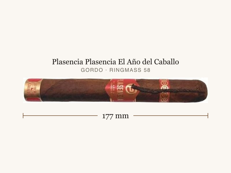 Plasencia Plasencia El Año del Caballo, Maßangaben: Länge 177 mm, Ringmaß 58