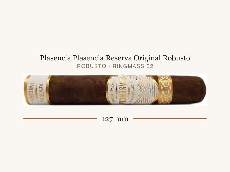 Plasencia Plasencia Reserva Original Robusto, Maßangaben: Länge 127 mm, Ringmaß 52