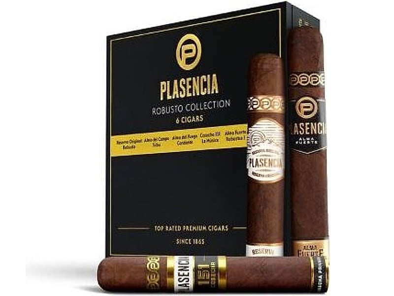 Plasencia Plasencia Sampler Robusto Collection - 6er KISTE, Detailansicht