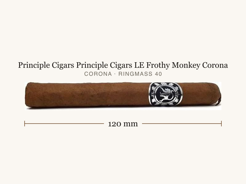 Principle Cigars Principle Cigars LE Frothy Monkey Corona, Maßangaben: Länge 120 mm, Ringmaß 40