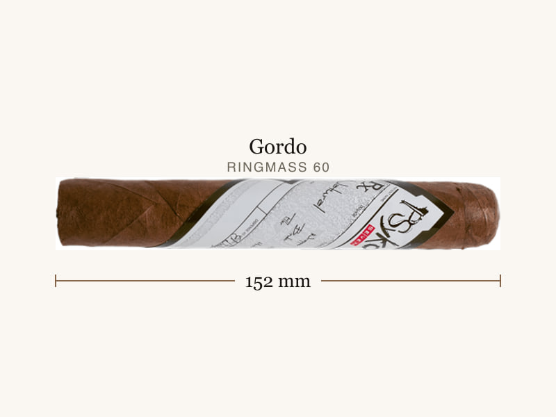 Psyko SEVEN Psyko SEVEN Natural Gordo, Maßangaben: Länge 152 mm, Ringmaß 60
