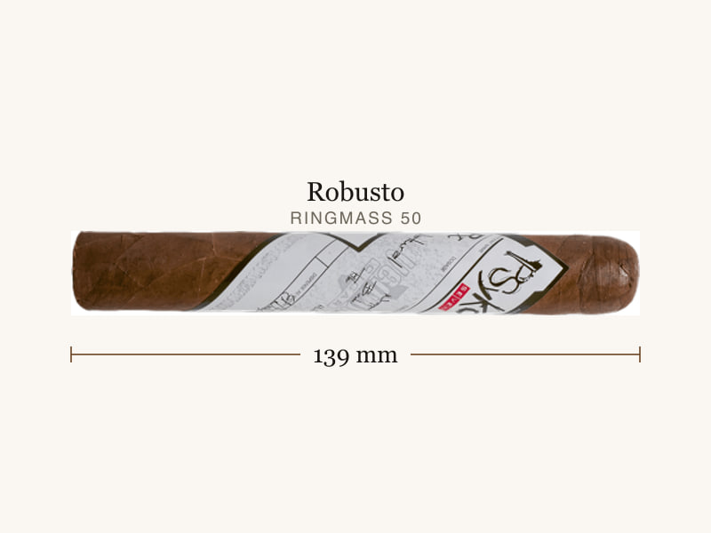 Psyko SEVEN Psyko SEVEN Natural Robusto, Maßangaben: Länge 139 mm, Ringmaß 50