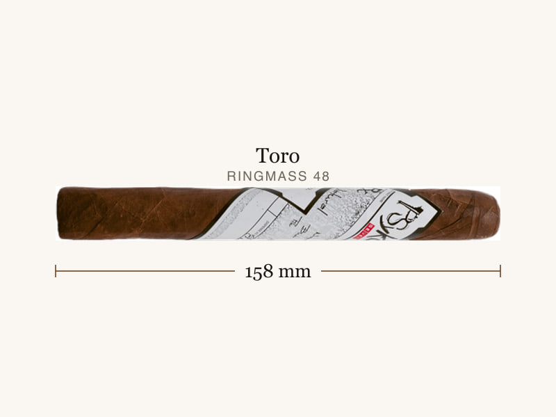 Psyko SEVEN Psyko SEVEN Natural Toro, Maßangaben: Länge 158 mm, Ringmaß 48