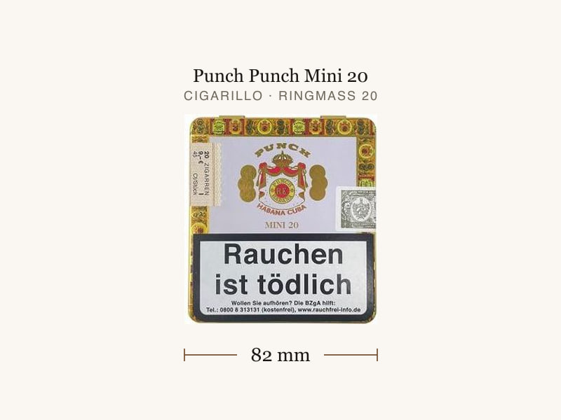 Punch Punch Mini 20, Maßangaben: Länge 82 mm, Ringmaß 20