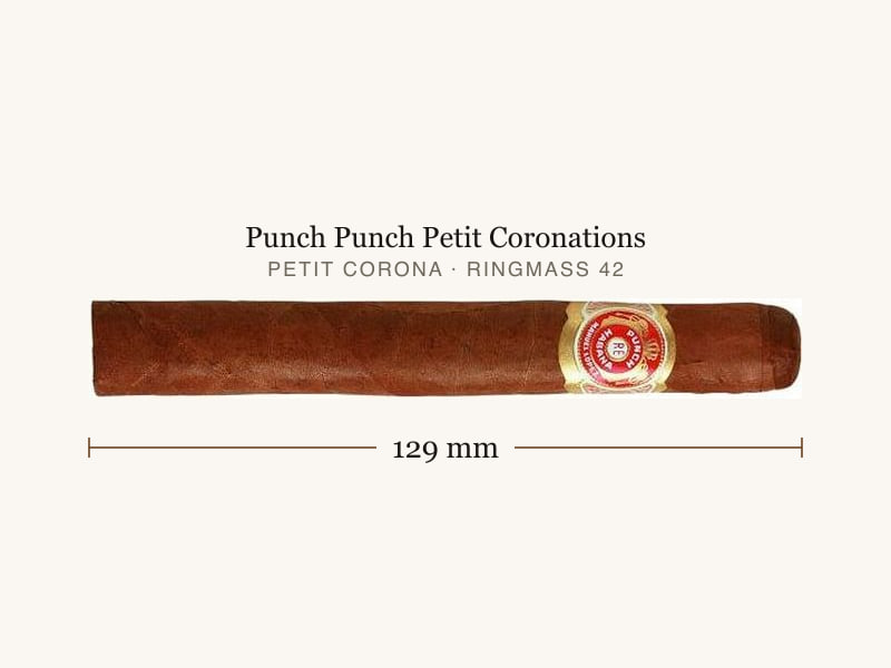 Punch Punch Petit Coronations, Maßangaben: Länge 129 mm, Ringmaß 42