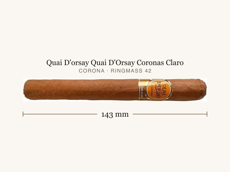 Quai D'orsay Quai D'Orsay Coronas Claro, Maßangaben: Länge 143 mm, Ringmaß 42