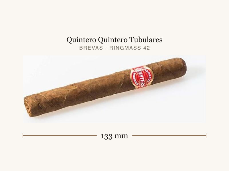 Quintero Quintero Tubulares, Maßangaben: Länge 133 mm, Ringmaß 42