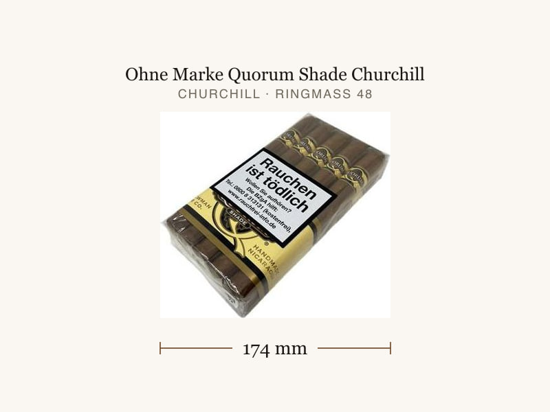 Ohne Marke Quorum Shade Churchill, Maßangaben: Länge 174 mm, Ringmaß 48