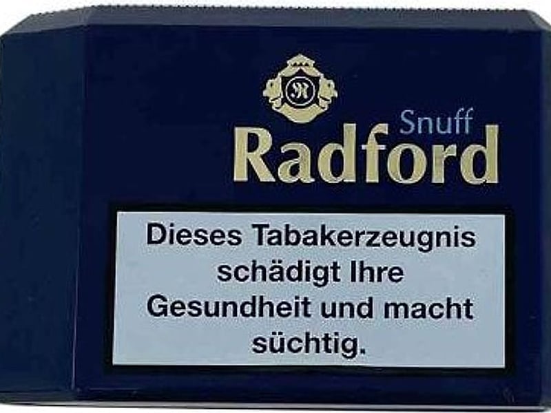 Ohne Marke Radford Snuff, Detailansicht