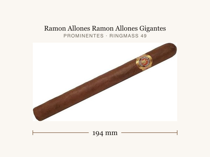 Ramon Allones Ramon Allones Gigantes, Maßangaben: Länge 194 mm, Ringmaß 49