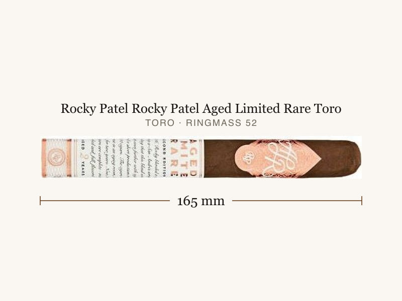 Rocky Patel Rocky Patel Aged Limited Rare Toro, Maßangaben: Länge 165 mm, Ringmaß 52