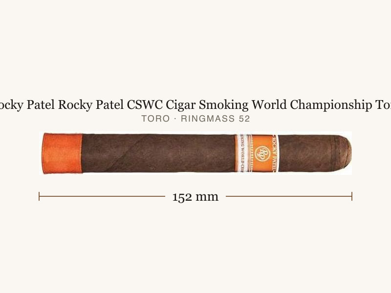 Rocky Patel Rocky Patel CSWC Cigar Smoking World Championship Toro, Maßangaben: Länge 152 mm, Ringmaß 52