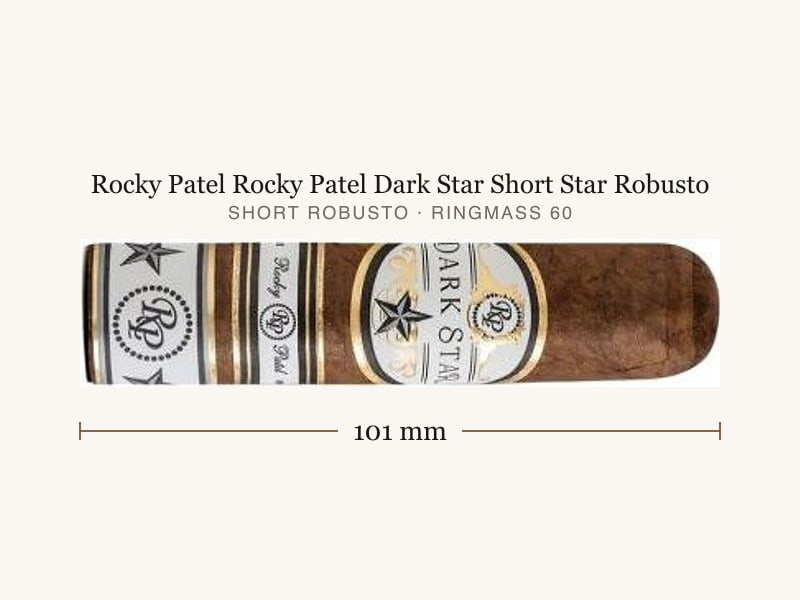 Rocky Patel Rocky Patel Dark Star Short Star Robusto, Maßangaben: Länge 101 mm, Ringmaß 60