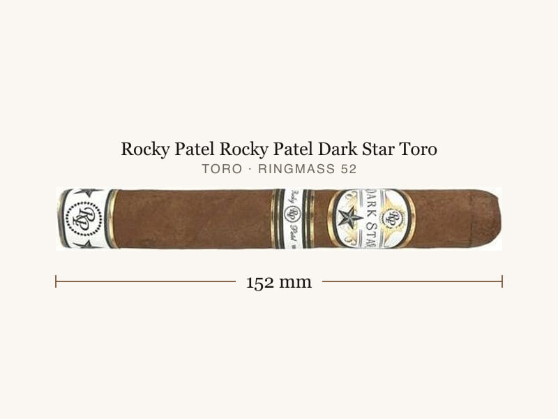 Rocky Patel Rocky Patel Dark Star Toro, Maßangaben: Länge 152 mm, Ringmaß 52