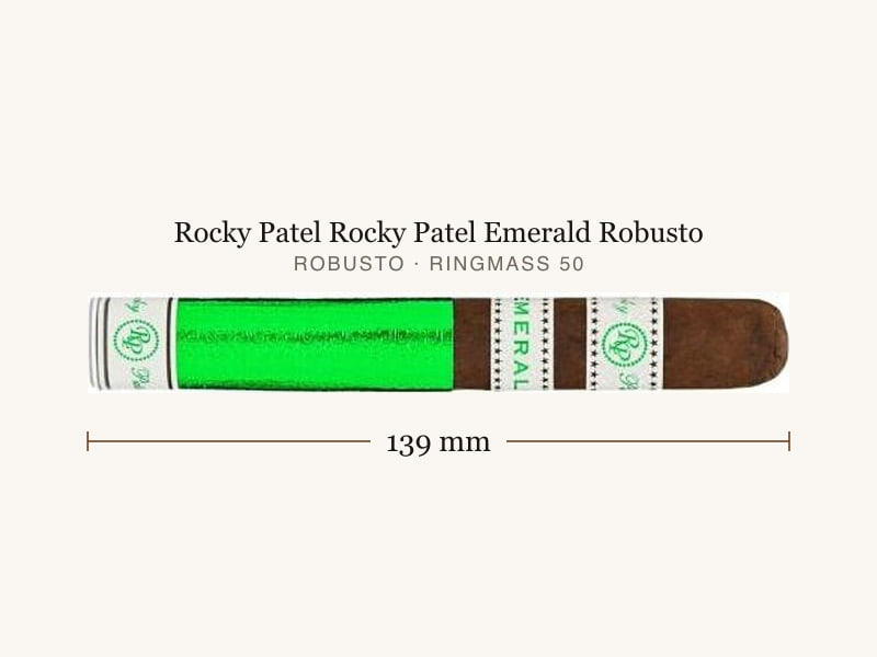 Rocky Patel Rocky Patel Emerald Robusto, Maßangaben: Länge 139 mm, Ringmaß 50