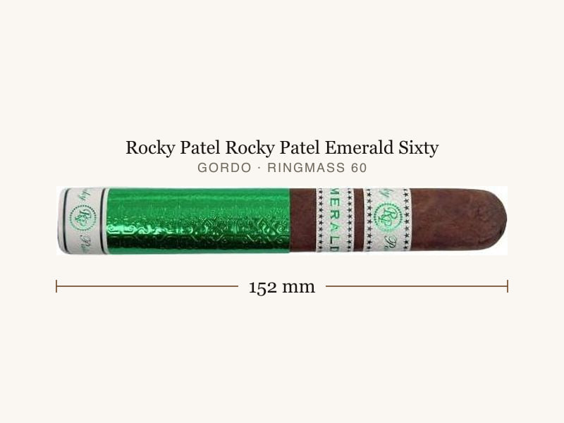 Rocky Patel Rocky Patel Emerald Sixty, Maßangaben: Länge 152 mm, Ringmaß 60