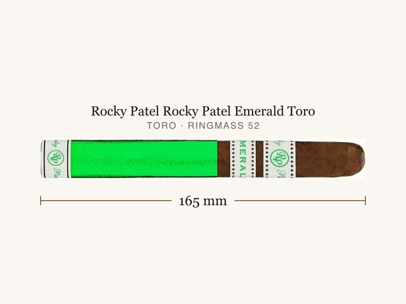 Rocky Patel Rocky Patel Emerald Toro, Maßangaben: Länge 165 mm, Ringmaß 52