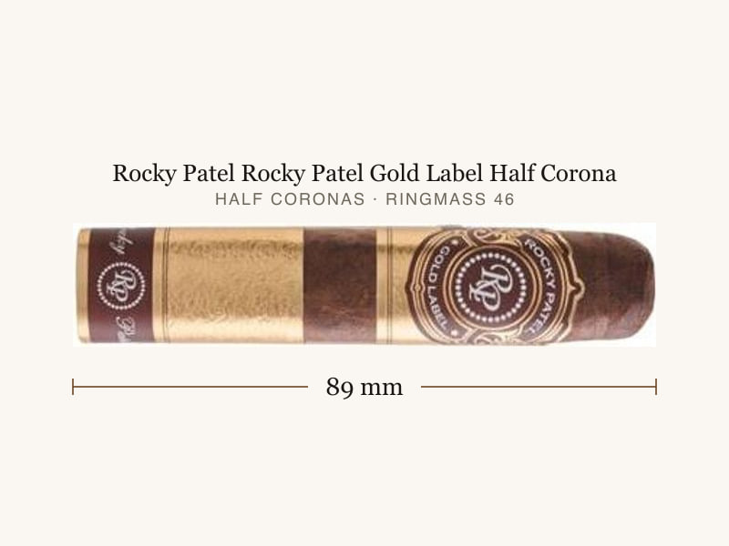Rocky Patel Rocky Patel Gold Label Half Corona, Maßangaben: Länge 89 mm, Ringmaß 46