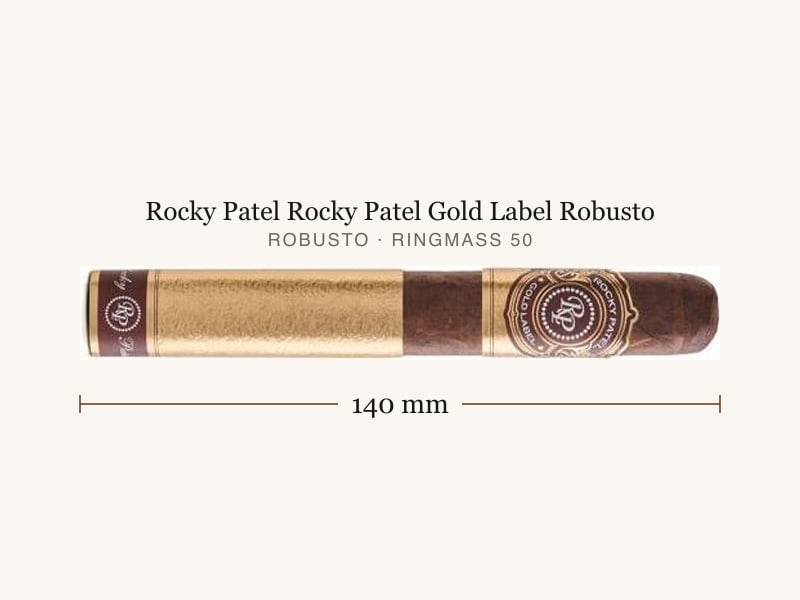 Rocky Patel Rocky Patel Gold Label Robusto, Maßangaben: Länge 140 mm, Ringmaß 50