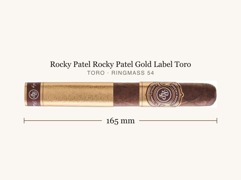 Rocky Patel Rocky Patel Gold Label Toro, Maßangaben: Länge 165 mm, Ringmaß 54