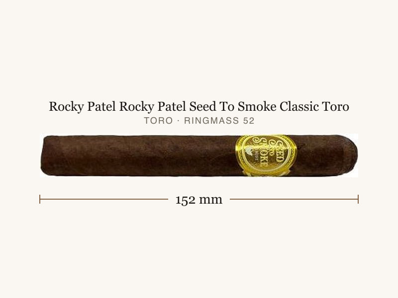 Rocky Patel Rocky Patel Seed To Smoke Classic Toro, Maßangaben: Länge 152 mm, Ringmaß 52