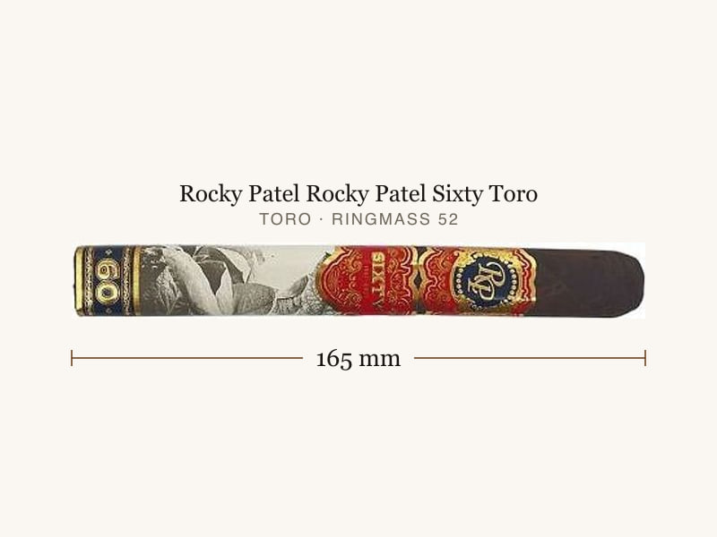 Rocky Patel Rocky Patel Sixty Toro, Maßangaben: Länge 165 mm, Ringmaß 52