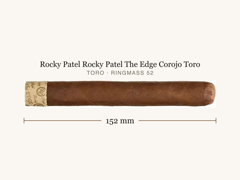 Rocky Patel Rocky Patel The Edge Corojo Toro, Maßangaben: Länge 152 mm, Ringmaß 52