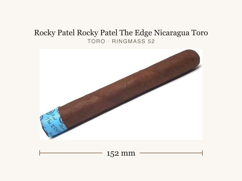 Rocky Patel Rocky Patel The Edge Nicaragua Toro, Maßangaben: Länge 152 mm, Ringmaß 52
