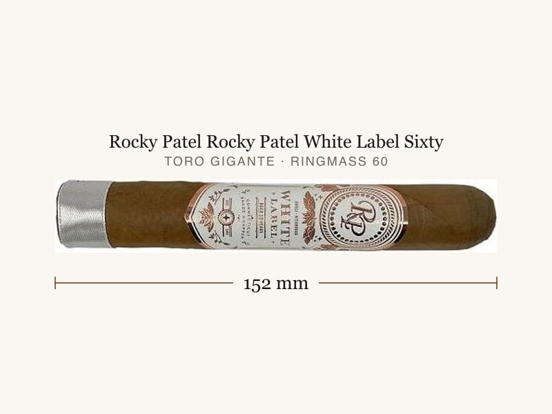 Rocky Patel Rocky Patel White Label Sixty, Maßangaben: Länge 152 mm, Ringmaß 60