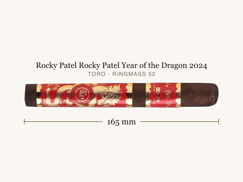 Rocky Patel Rocky Patel Year of the Dragon 2024, Maßangaben: Länge 165 mm, Ringmaß 52