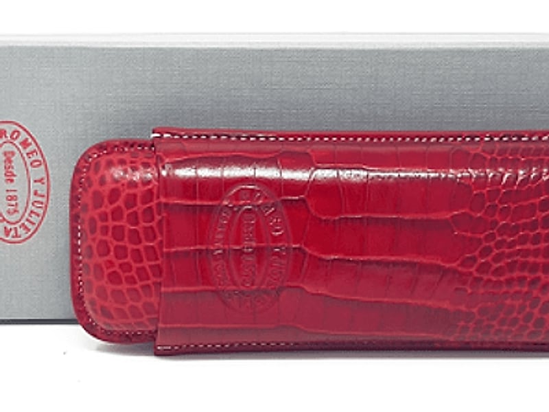 Ohne Marke Romeo y Julieta Etui rot, Detailansicht