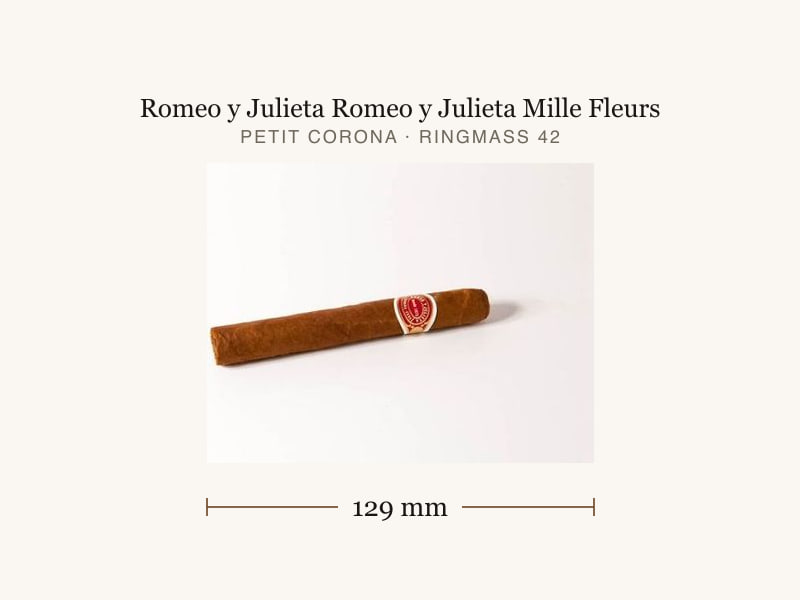 Romeo y Julieta Romeo y Julieta Mille Fleurs, Maßangaben: Länge 129 mm, Ringmaß 42