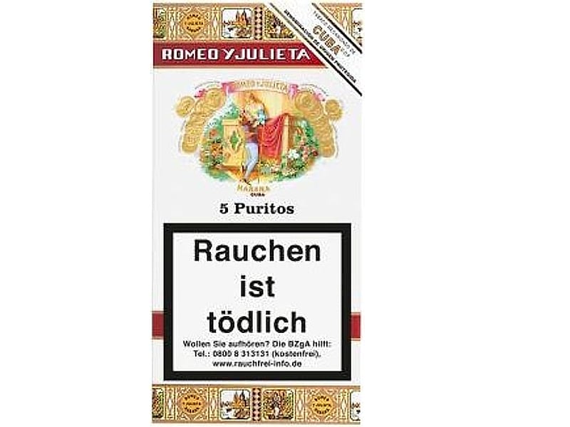 Romeo y Julieta Romeo y Julieta Puritos, Detailansicht