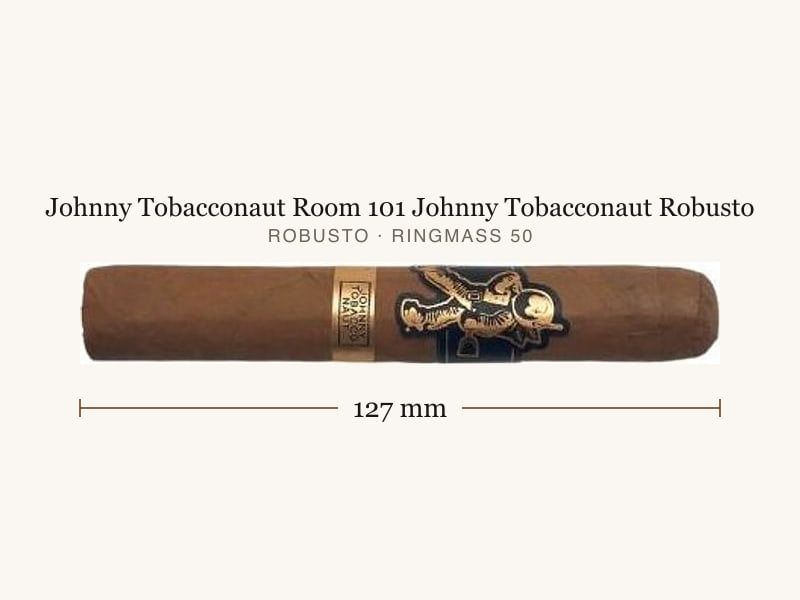 Johnny Tobacconaut Room 101 Johnny Tobacconaut Robusto, Maßangaben: Länge 127 mm, Ringmaß 50
