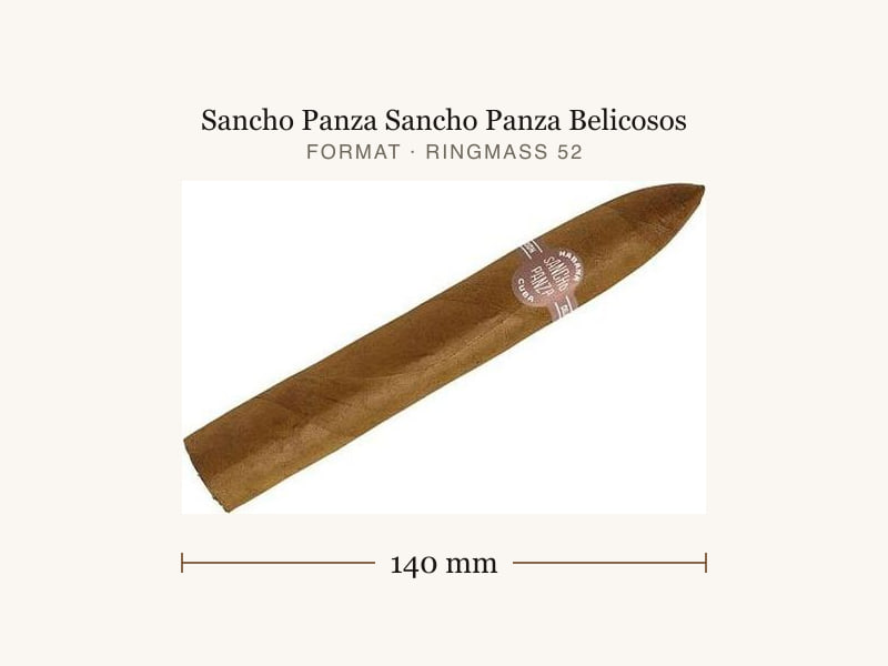 Sancho Panza Sancho Panza Belicosos, Maßangaben: Länge 140 mm, Ringmaß 52