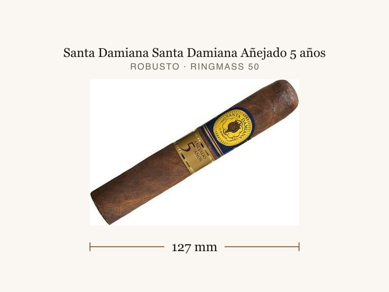 Santa Damiana Santa Damiana Añejado 5 años, Maßangaben: Länge 127 mm, Ringmaß 50