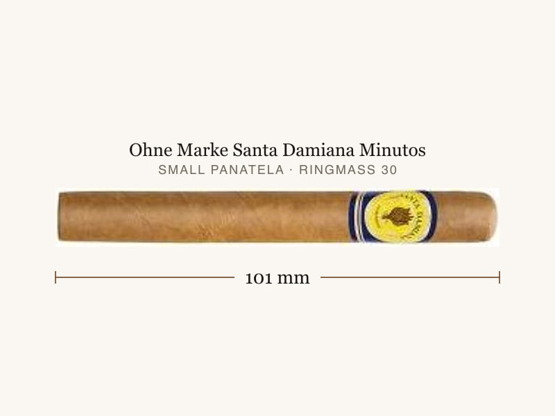 Ohne Marke Santa Damiana Minutos, Maßangaben: Länge 101 mm, Ringmaß 30