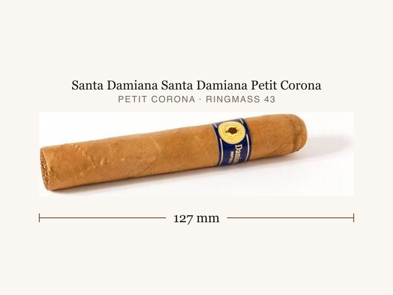 Santa Damiana Santa Damiana Petit Corona, Maßangaben: Länge 127 mm, Ringmaß 43
