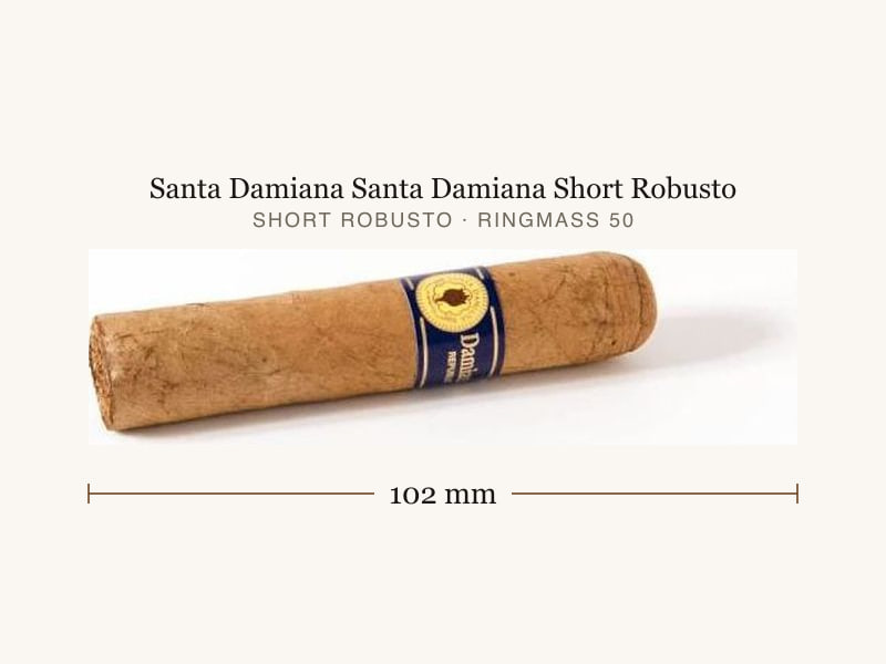 Santa Damiana Santa Damiana Short Robusto, Maßangaben: Länge 102 mm, Ringmaß 50