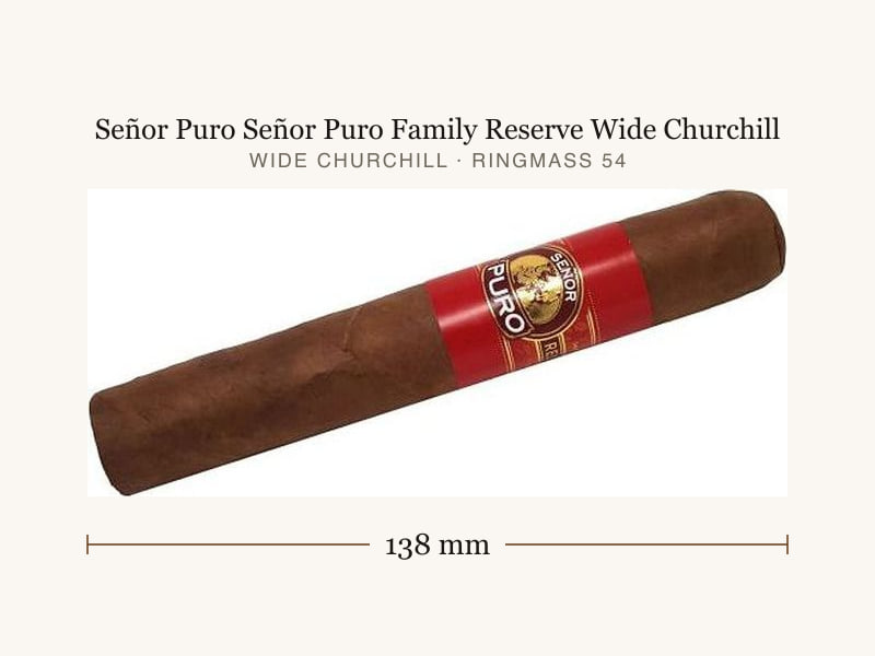 Señor Puro Señor Puro Family Reserve Wide Churchill, Maßangaben: Länge 138 mm, Ringmaß 54