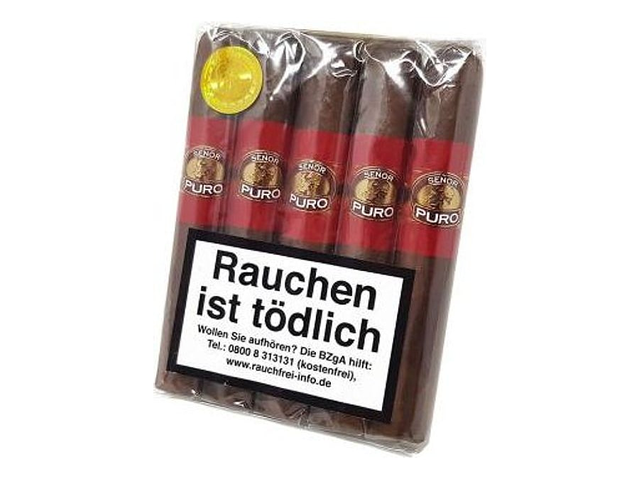 Señor Puro Wide Churchill 5er Pack, Format Wide Churchill, Herkunft Costa Rica