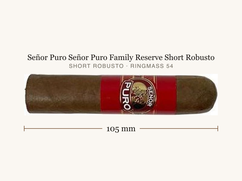 Señor Puro Señor Puro Family Reserve Short Robusto, Maßangaben: Länge 105 mm, Ringmaß 54