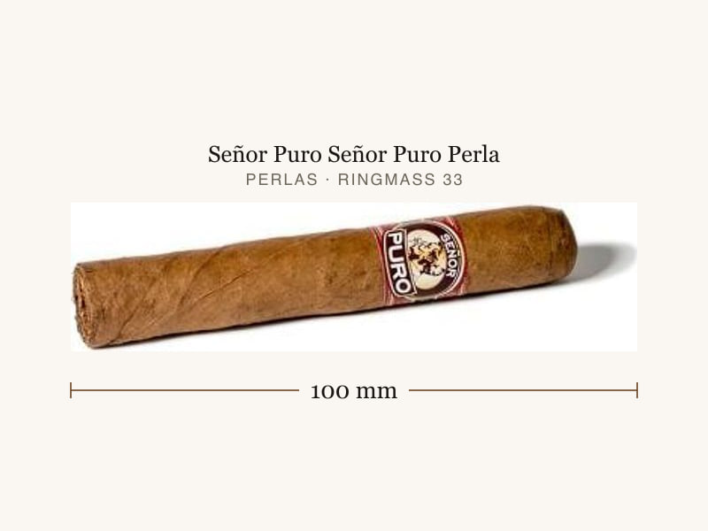Señor Puro Señor Puro Perla, Maßangaben: Länge 100 mm, Ringmaß 33
