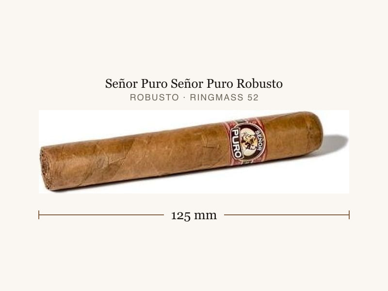Señor Puro Señor Puro Robusto, Maßangaben: Länge 125 mm, Ringmaß 52